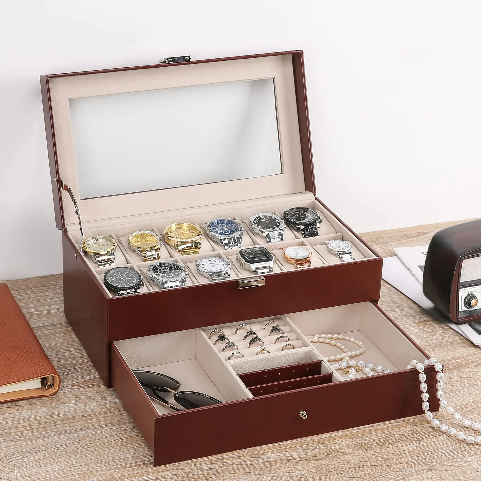 12 Slots Watch Box Organizer for Men | ProCase