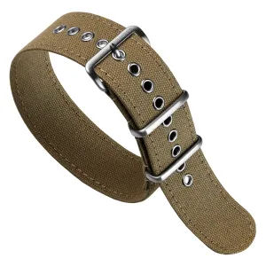 1973 British Military Watch Strap: WARRIOR CANVAS - Desert Sand