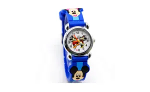 3D Cartoon Lovely Kids Girls Boys Children Students Quartz Wrist Watch