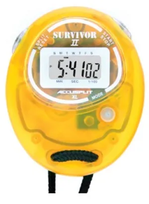 Accusplit Survivor II Stopwatch with Lemon (translucent yellow) Case