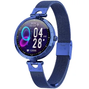 AK22 1.09 inch IPS Screen IP67 Waterproof Smart Watch, Support Sleep Monitoring / Blood Oxygen Monitoring / Heart Rate Monitoring(Blue)