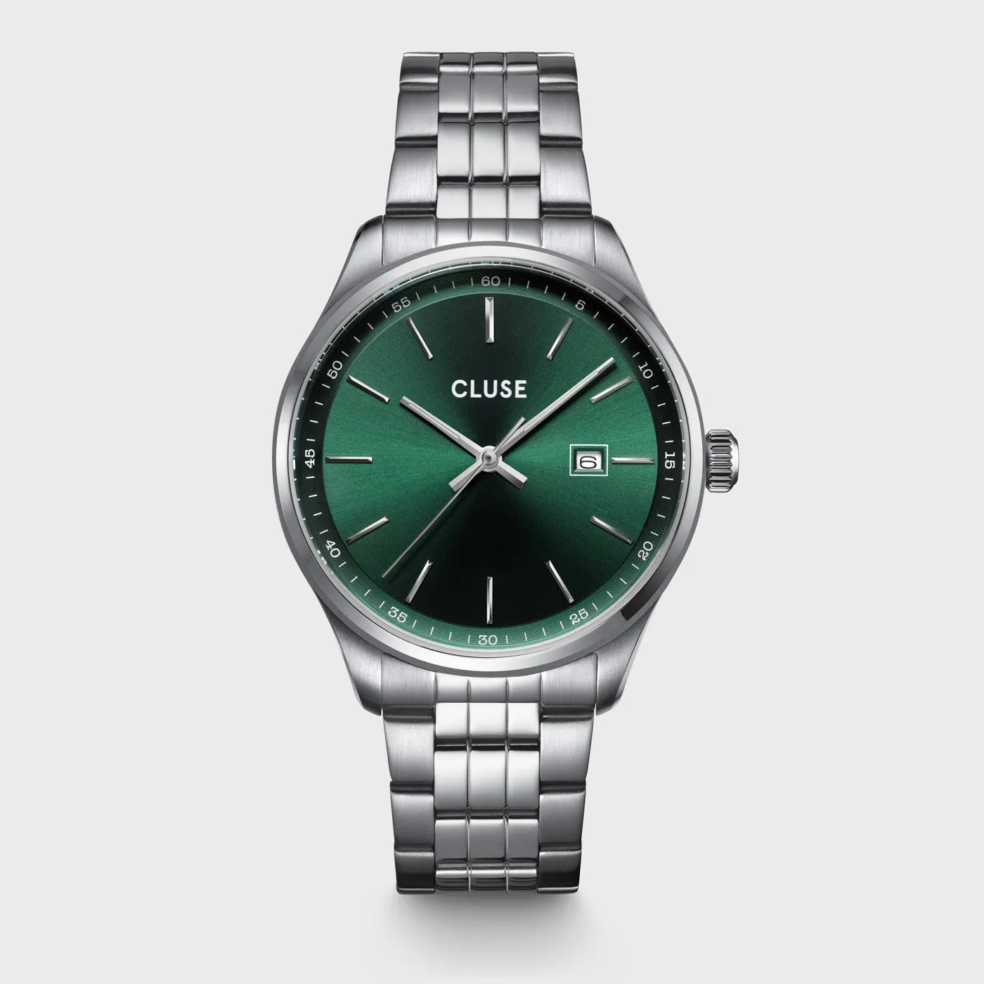 Anthéor Watch Steel Green, Silver Colour