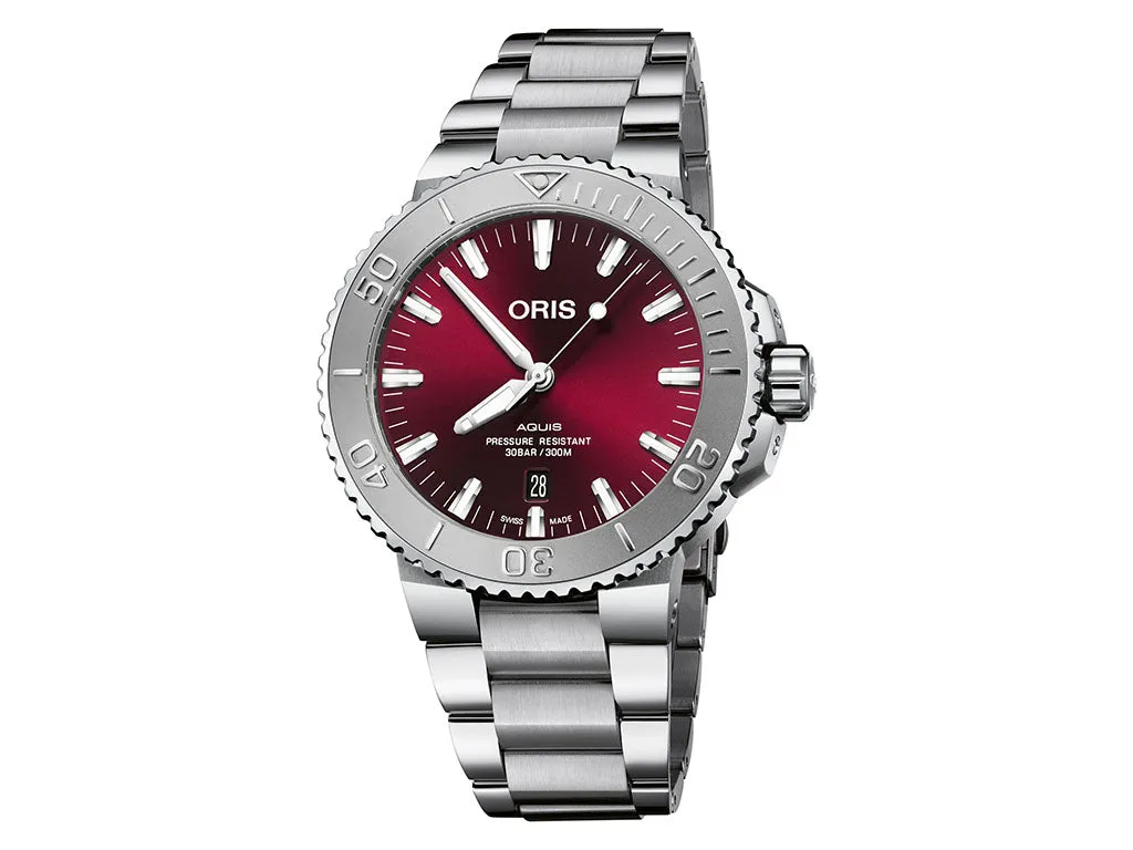 Aquis Date Relief Cherry - 43.5mm - Ref. 01 733 7730 4158-07 8 24 05PEB