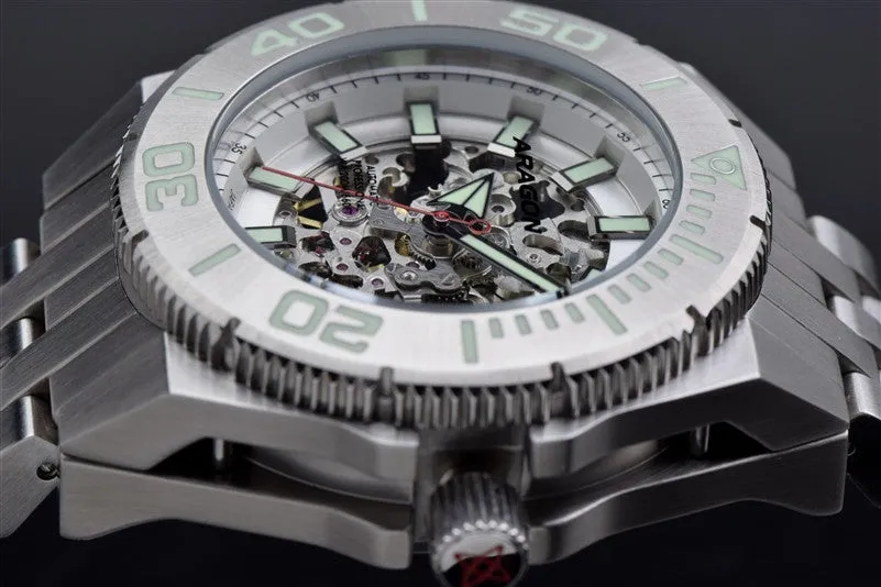 ARAGON Silverjet Skeleton Automatic A042SLV