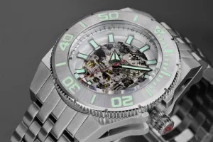 ARAGON Silverjet Skeleton Automatic A042SLV