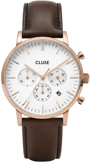 Aravis Chrono Leather Brown, Rose Gold Colour CW0101502002