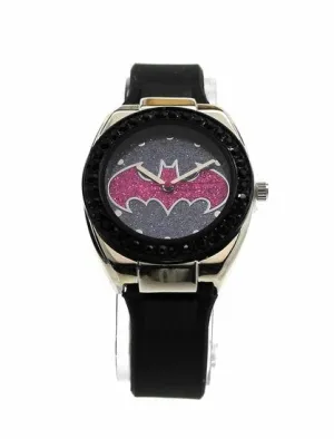 Batman Batgirl Pink Emblem Strap Watch (BGL9009)