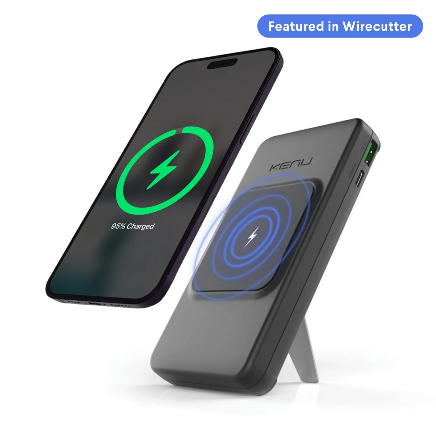 BingeBank | 10000mAh Wireless Charging Powerbank Phone Stand | 18W PD, QC3.0 (U.S. Orders Only Excluding Hawaii and Alaska | No International Availability)