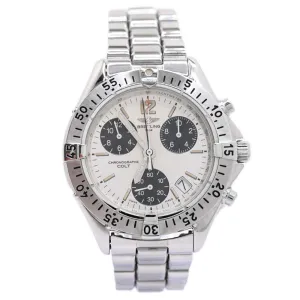 Breitling Men's Colt Stainless Steel 38mm White Chronograph Dial Watch Reference #: A53035