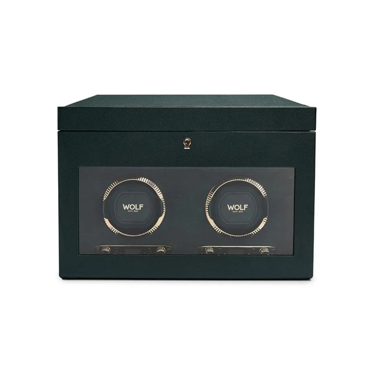 British Racing Double Watch Winder With Storage