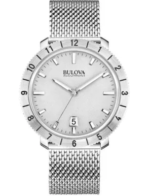 Bulova Mens Accutron II Watch - Stainless Steel Case w/Mesh Bracelet