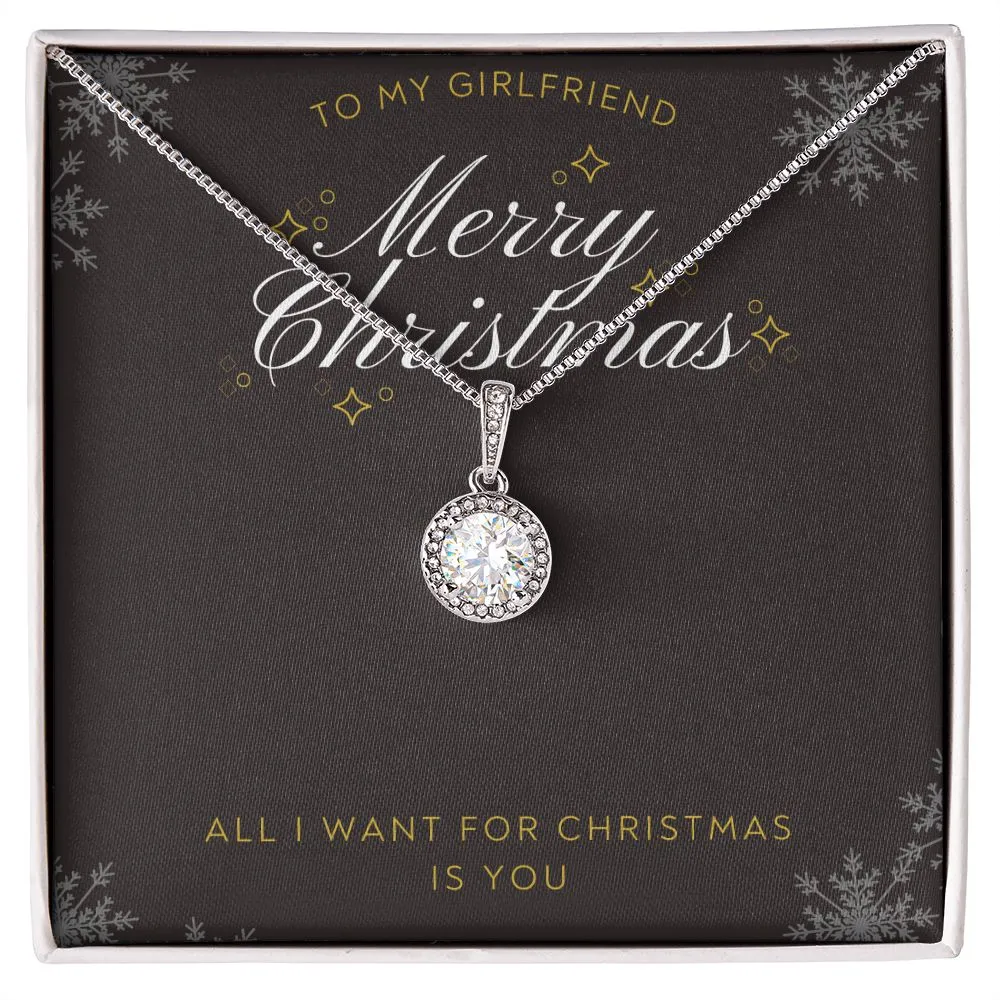 Christmas Gifts for Girlfriend Necklace, Merry Christmas Gifts for Her