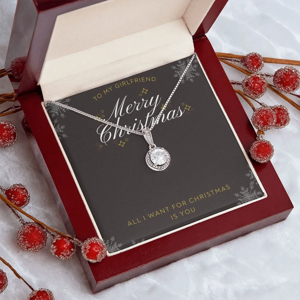 Christmas Gifts for Girlfriend Necklace, Merry Christmas Gifts for Her