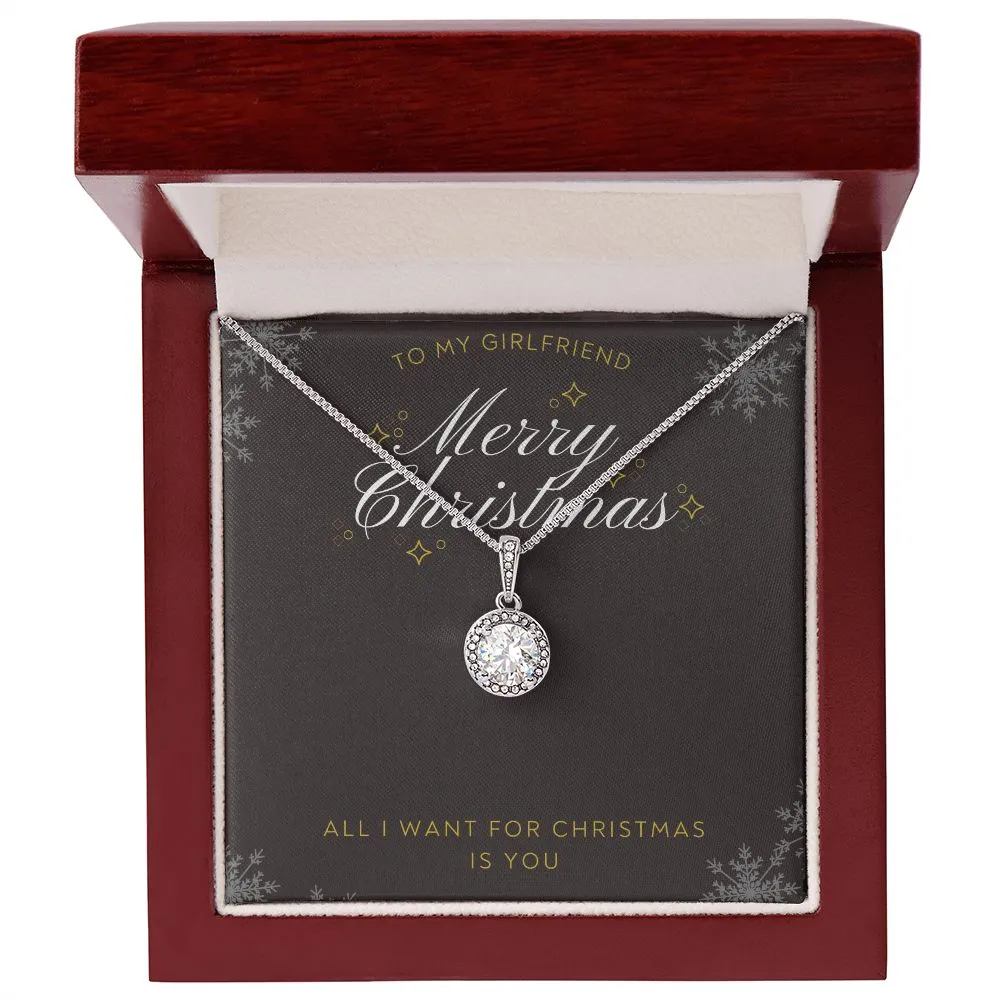 Christmas Gifts for Girlfriend Necklace, Merry Christmas Gifts for Her