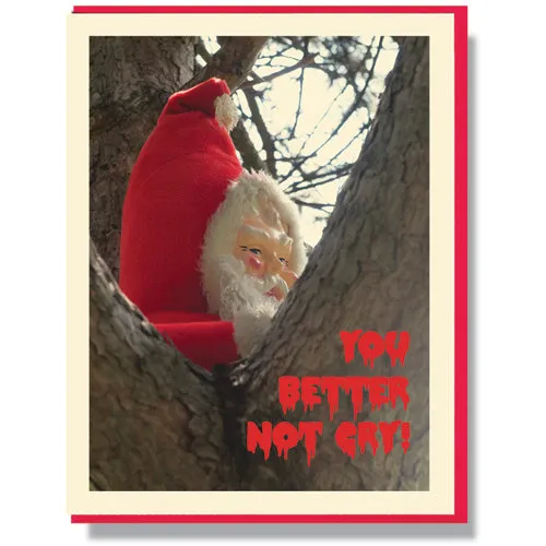 Creepy Santa Christmas Cards - Boxed Set of 6