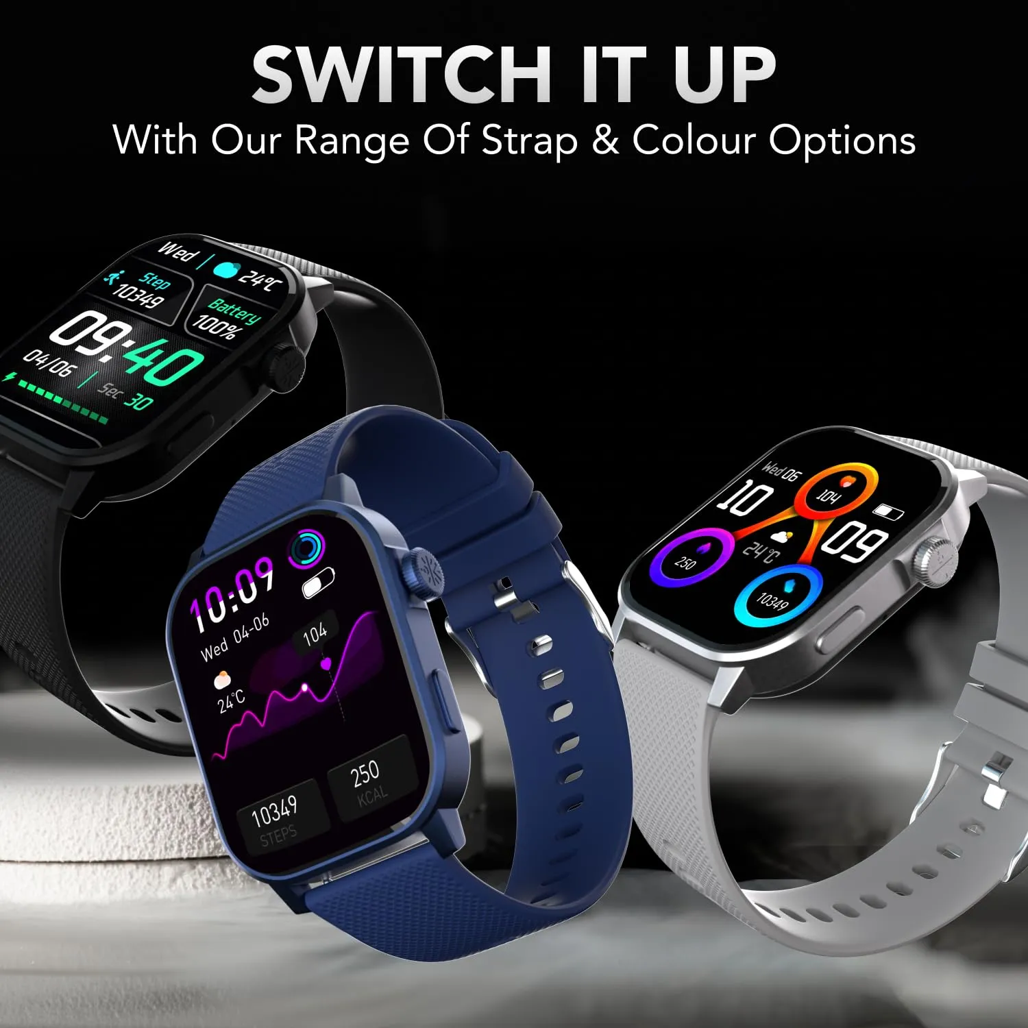 Cultsport Newly Launched Ace X 1.96" AMOLED Smartwatch(Grey Silicone)