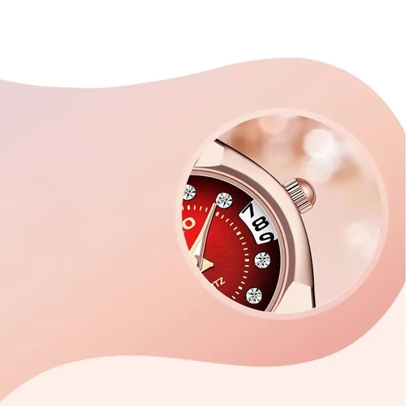 Dainty Waterproof Diamond Watch with Small Dial and Slim Band