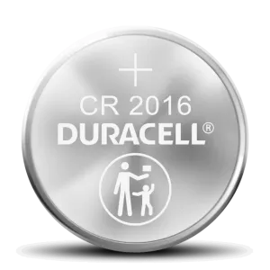 Duracell CR 2016 Lithium Coin Battery with Bitter Coating