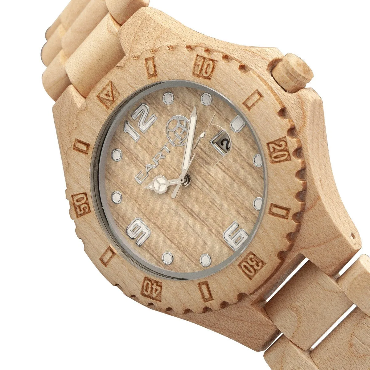 Earth Wood Raywood Bracelet Watch w/Date