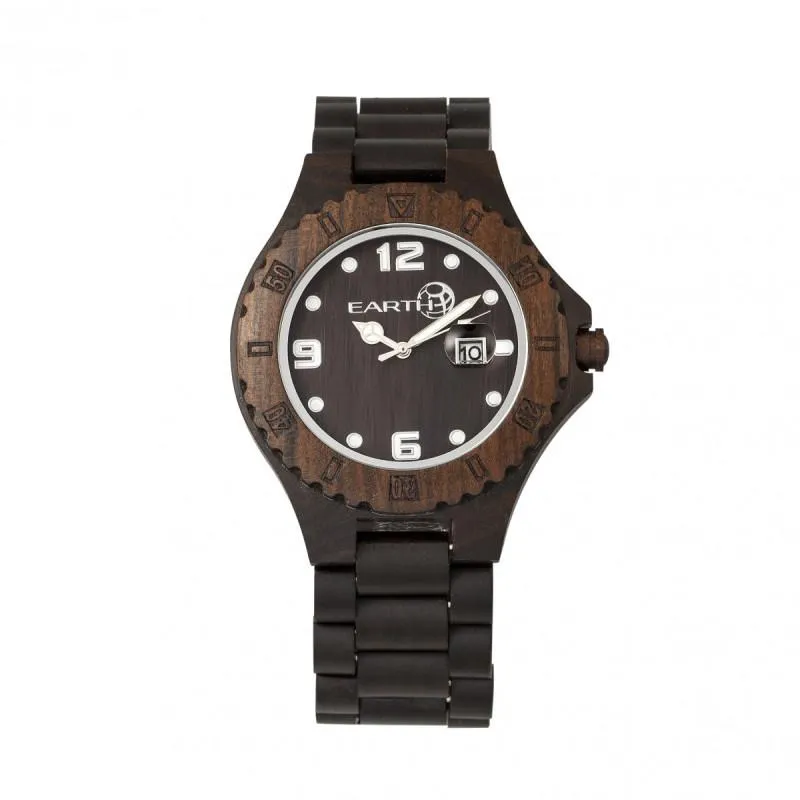 Earth Wood Raywood Bracelet Watch w/Date