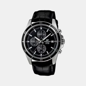 Edifice Men's Chronograph Leather Watch EX096 - EFR-526L-1AVUDF