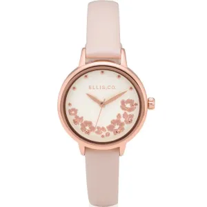 Ellis & Co 'Skylah' Women's Nude Leather Watch