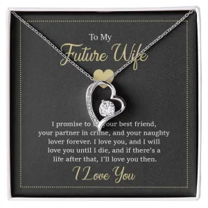 Fiancé Gifts Future Wife Heart Necklace Gift Birthday Christmas Anniversary