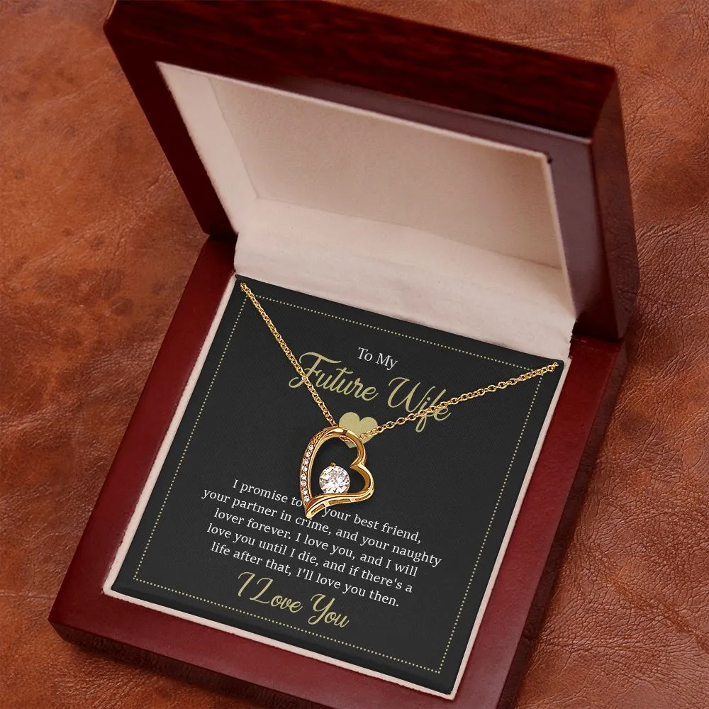 Fiancé Gifts Future Wife Heart Necklace Gift Birthday Christmas Anniversary