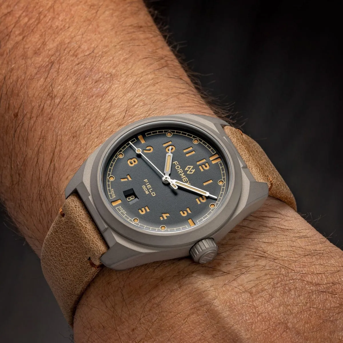 FORMEX Field Automatic - Ash Grey - Blue Nylon Strap