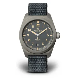 FORMEX Field Automatic - Ash Grey - Blue Nylon Strap