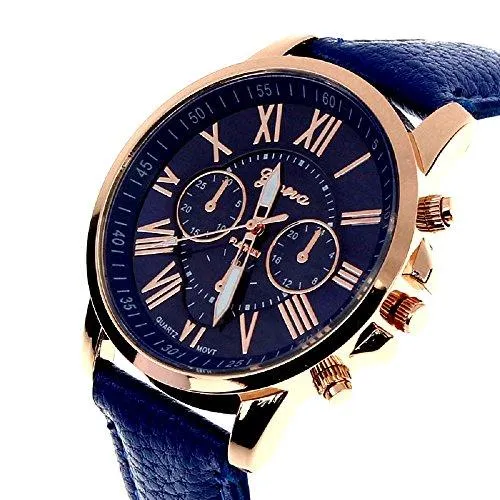 Geneva Platinum analogue blue Dial Women's Watch