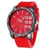 GENVIVIA Stylish Big Dial Silicone  Wrist Watch