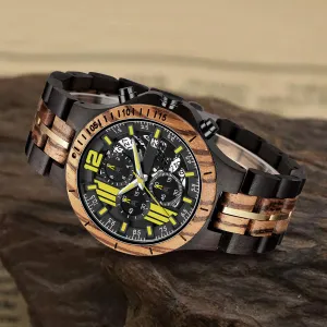 Hamburger - Ebony & Zebrawood Chronograph