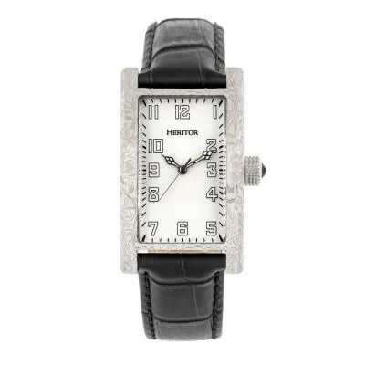 Heritor Automatic Jefferson Leather-Band Watch