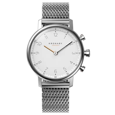 Kronaby Nord 38mm Hybrid Smartwatch - White, Steel