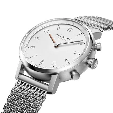 Kronaby Nord 38mm Hybrid Smartwatch - White, Steel