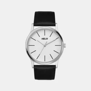 Men's White Analog Leather Watch TW054HG00