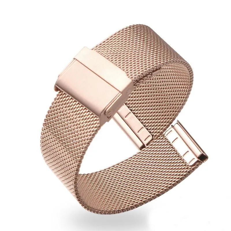 Milanese Stainless Steel Watch Straps compatible with Fitbit Luxe