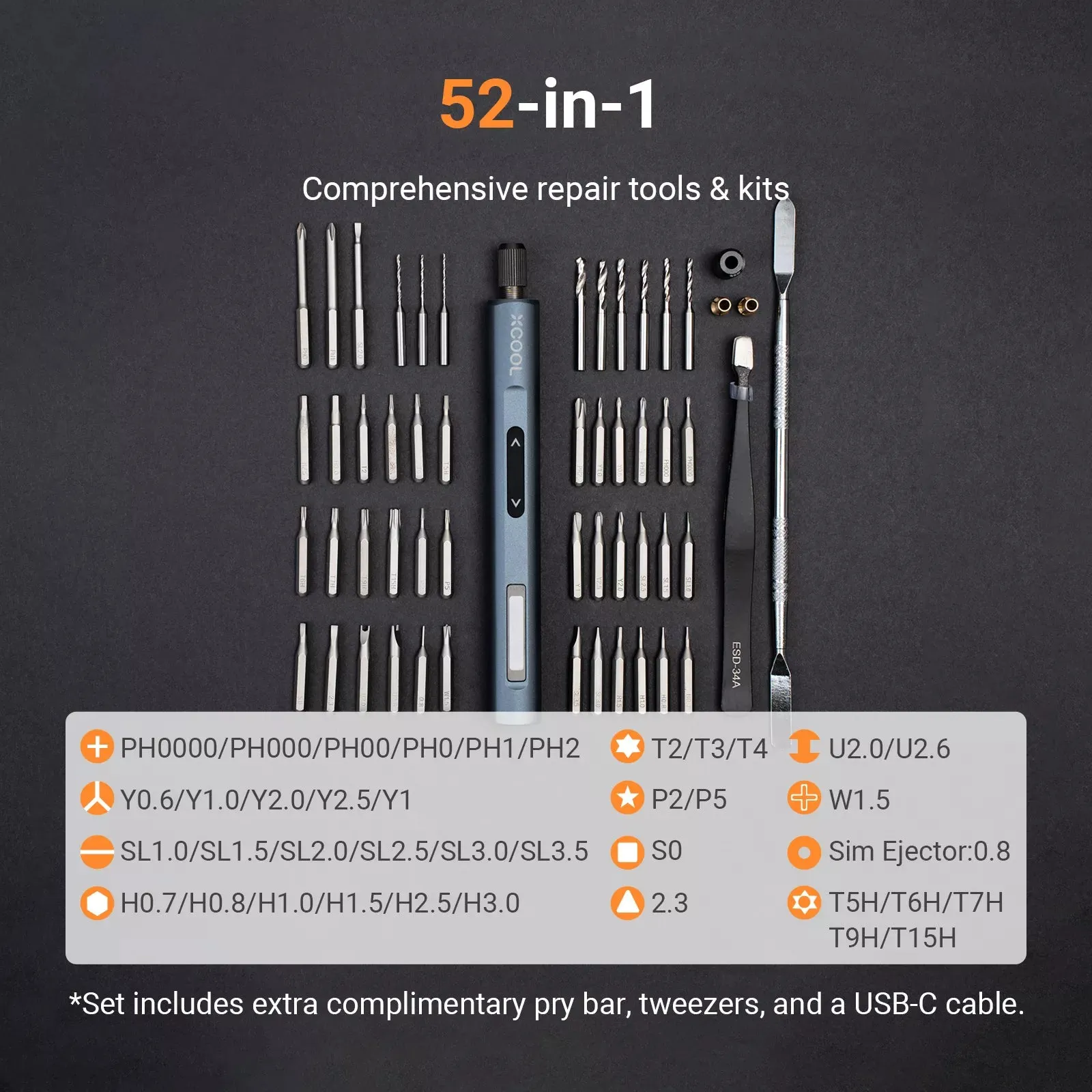 Mini Electric Precision Screwdriver Set