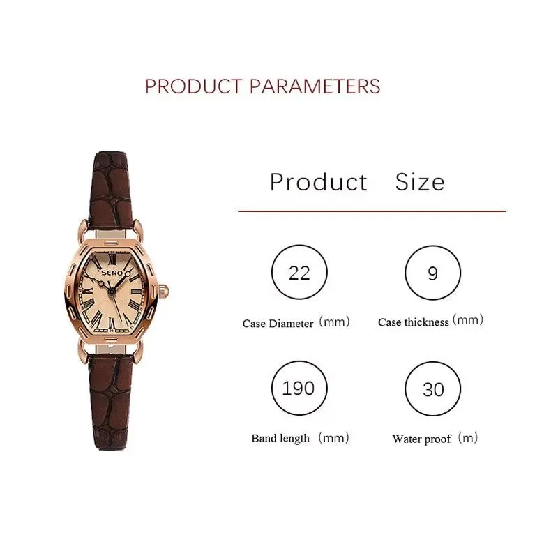 MiniGleam 22MM Waterproof Diamond Watch