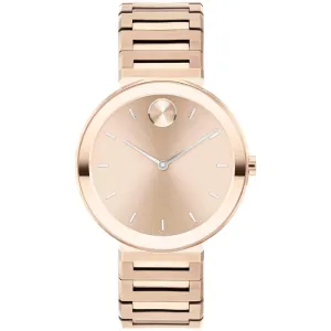 Movado BOLD Horizon Pale Rose Gold Ion-plated Women's Watch 3601089