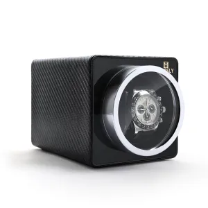 MOZSLY® Single Watch Winder - Carbon Fiber Leather