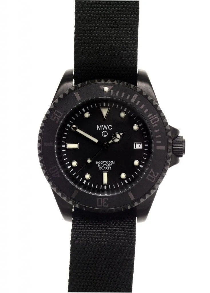 MWC 300m / 1000ft PVD Steel Military Divers Watch (Quartz)