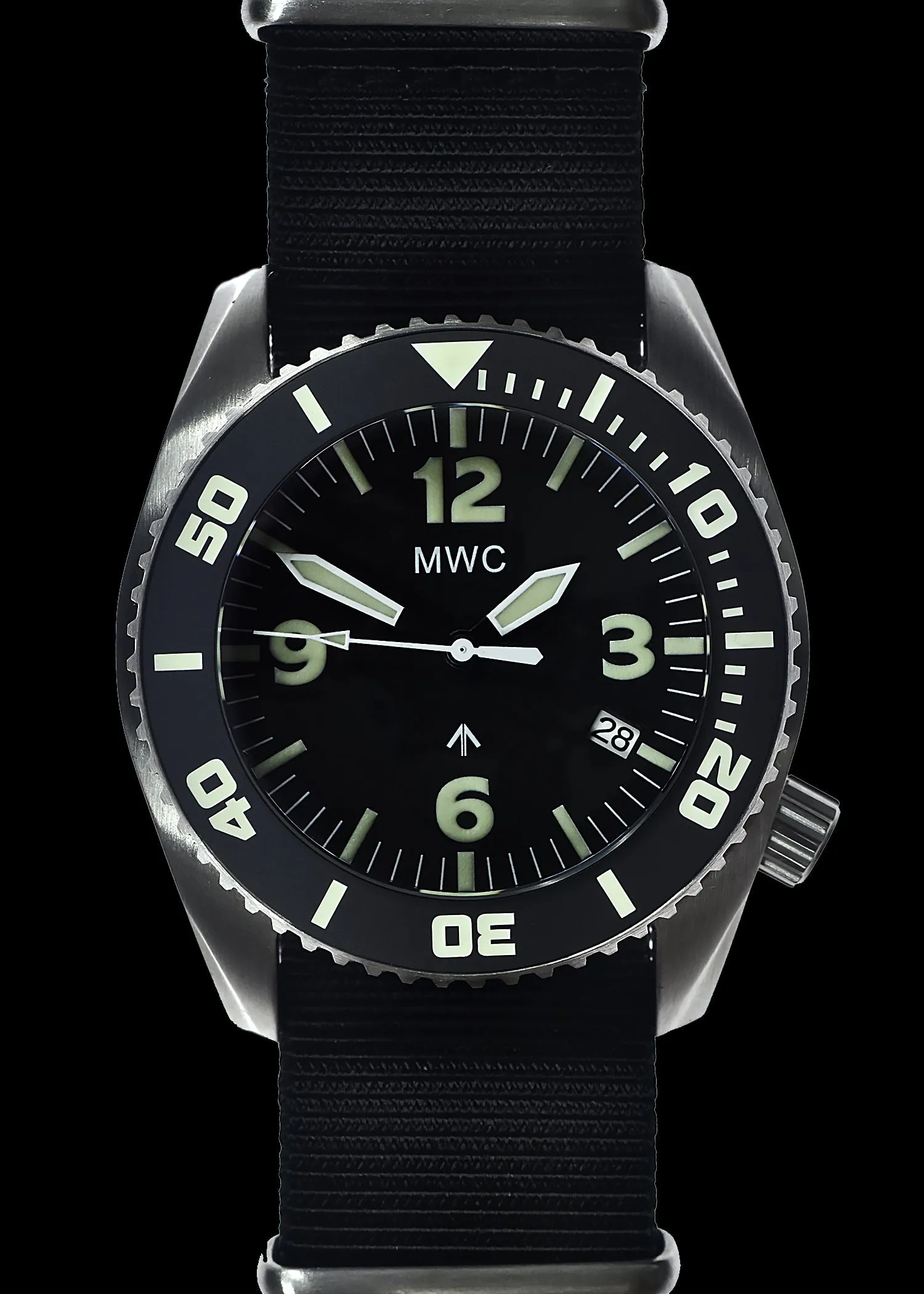 MWC "Depthmaster" 100atm / 3,280ft / 1000m Water Resistant Military Divers Watch in Stainless Steel Case with Helium Valve (Automatic)