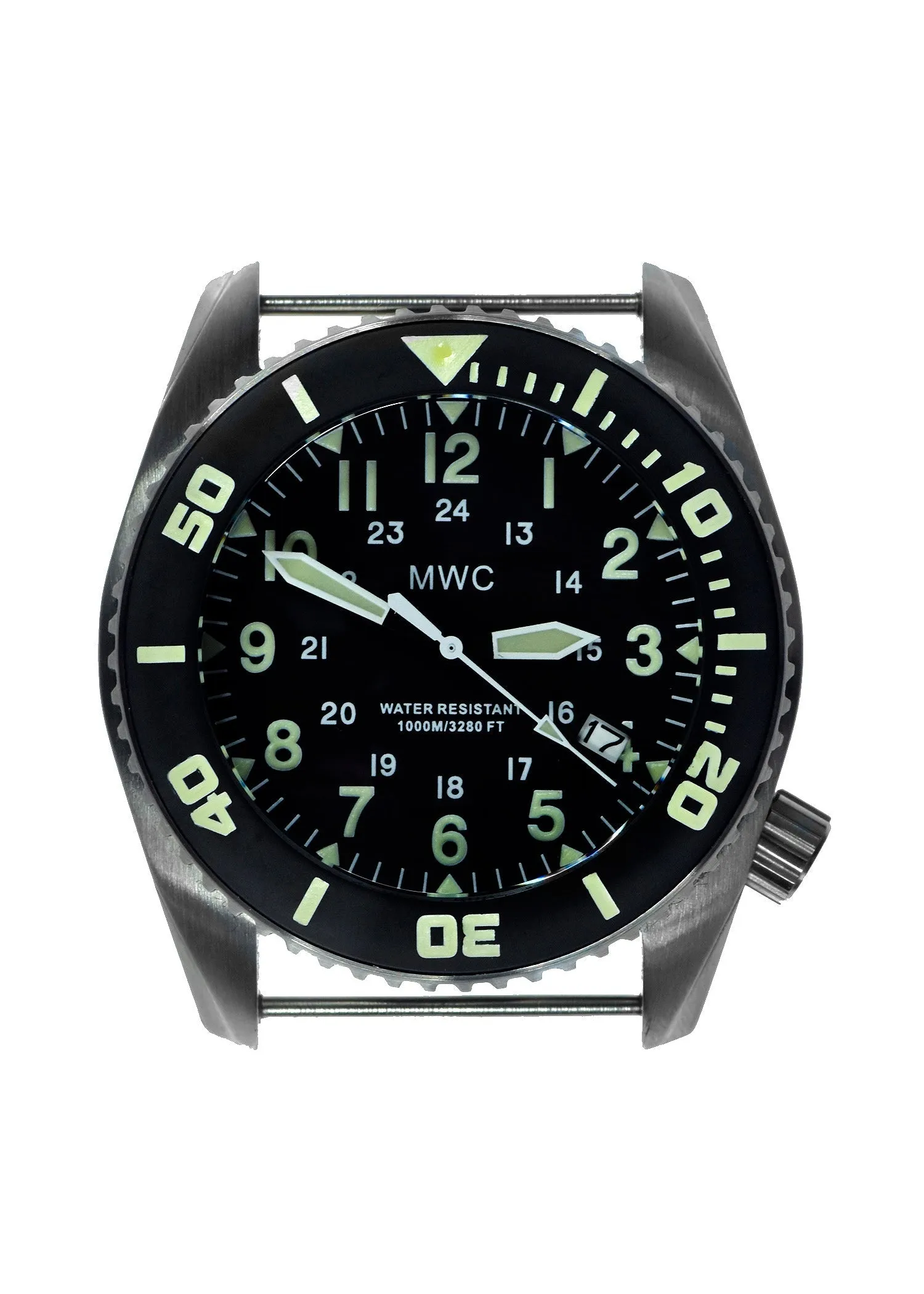 MWC "Depthmaster" 100atm / 3,280ft / 1000m Water Resistant Military Divers Watch in Stainless Steel Case with Helium Valve (Automatic)