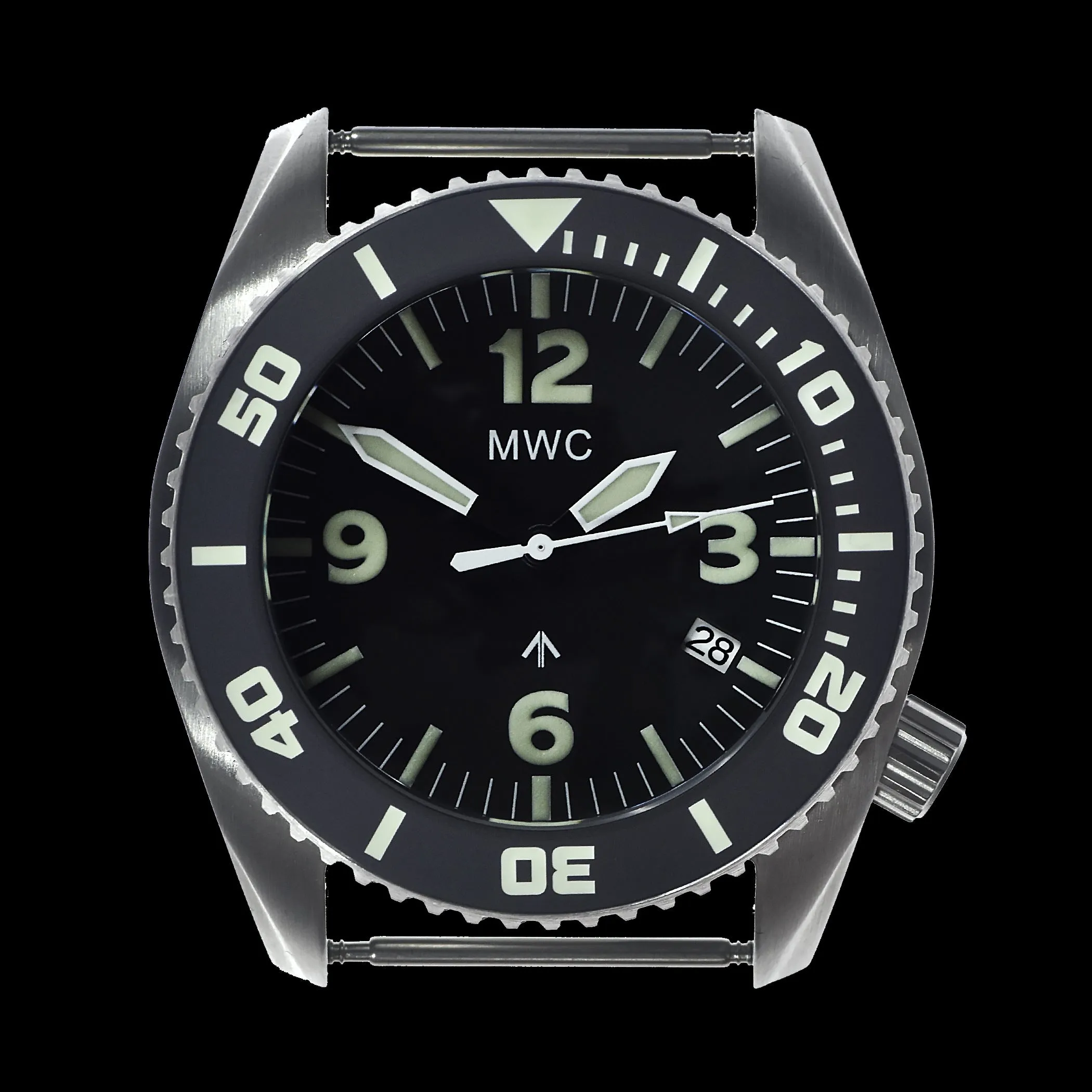 MWC "Depthmaster" 100atm / 3,280ft / 1000m Water Resistant Military Divers Watch in Stainless Steel Case with Helium Valve (Automatic)