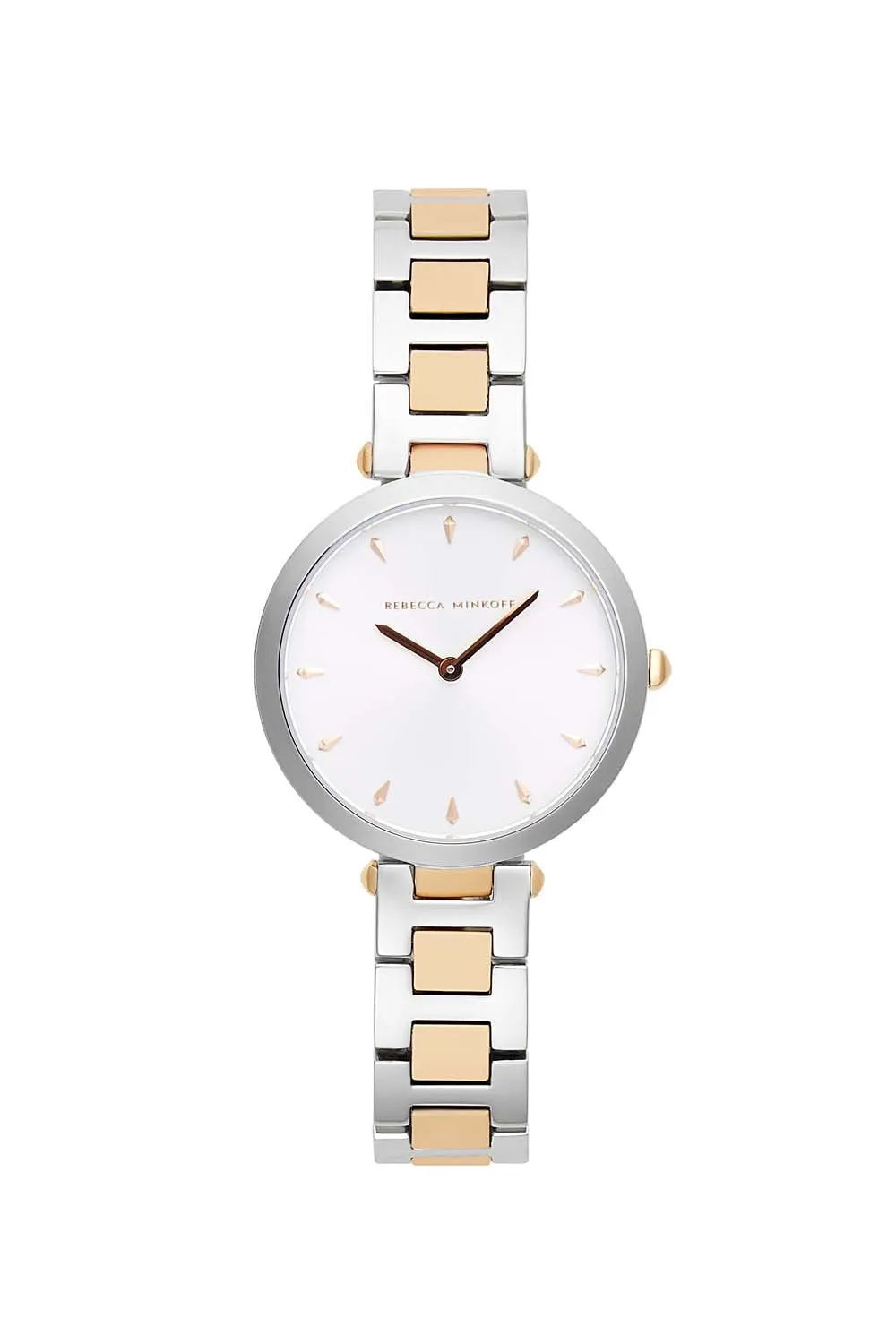 Nina TT Silver/ Rose Gold Bracelet Watch, 33mm