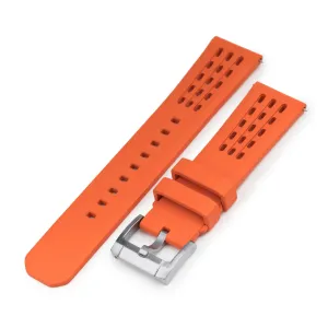 Ocellus Orange FKM Rubber Quick Release Watch Strap