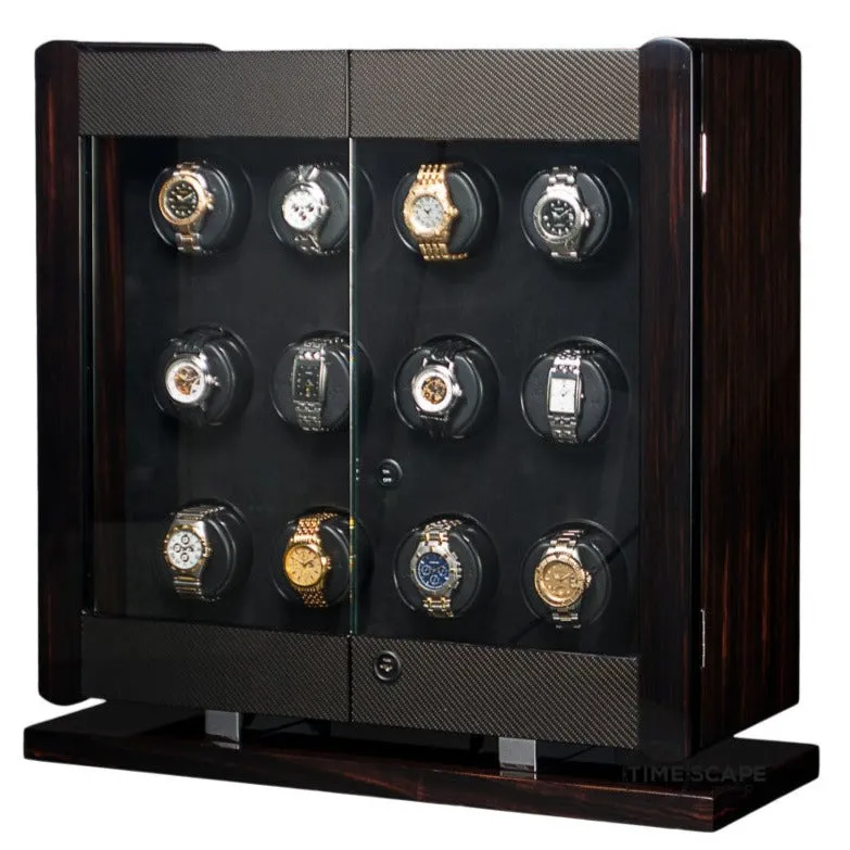 Orbita - Avanti 12 Watch Winder | Macassar/Carbon