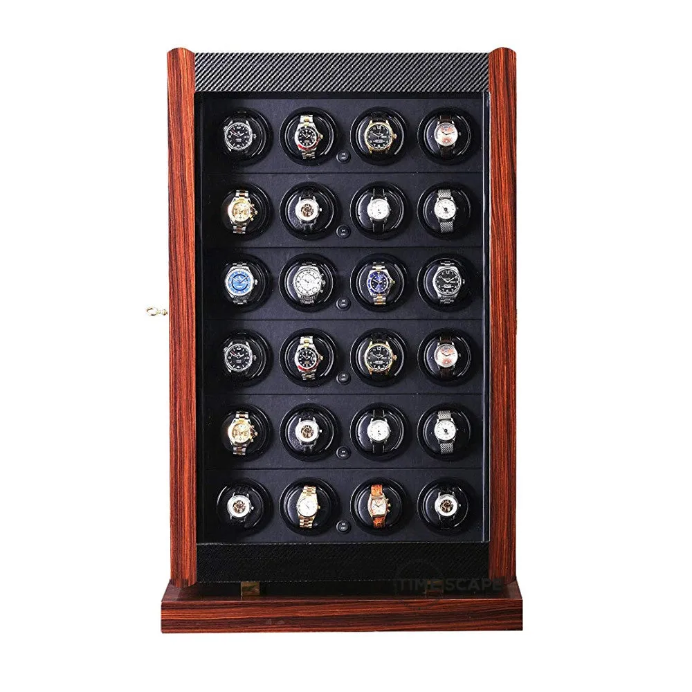 Orbita - Avanti 24 Watch Winder | Macassar/Carbon